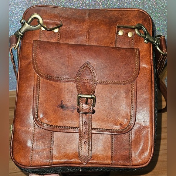 FOR @charlenesgolden ONLY - Genuine Leather Duffel Bag Weekender - Picture 7 of 9